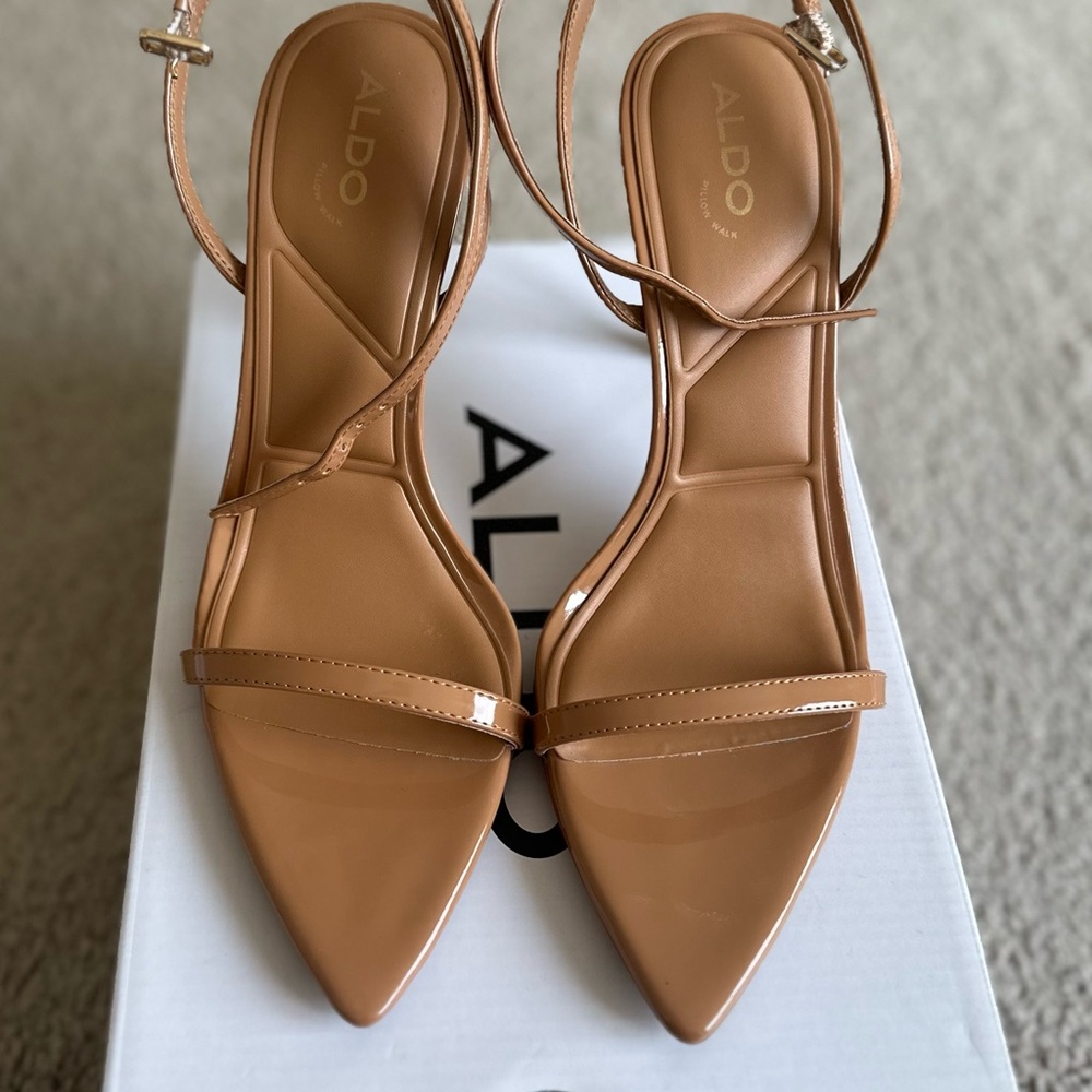 ALDO Women's Nude Strappy Heels